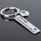 Drive Safe Keychain With Custom Initials Charm