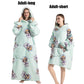 Cute Animal Prints Wearable Blanket Hoodie