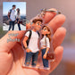 Personalized 3D Cartoon Couple Custom Photo Acrylic Keychain