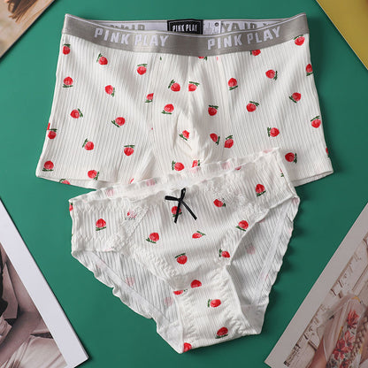 Fruit Print Couple Undies Matching BigBeryl