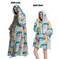 Cute Animal Prints Wearable Blanket Hoodie