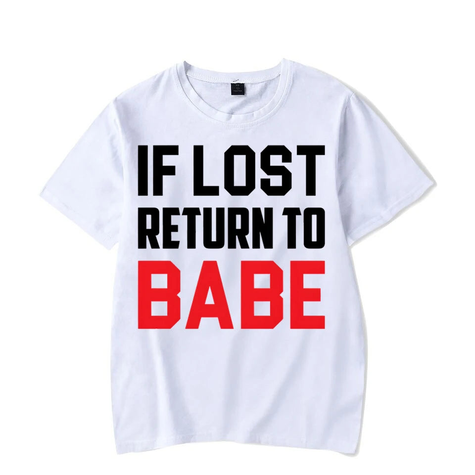 If Lost Return To Babe Couple Vacation Shirts BigBeryl