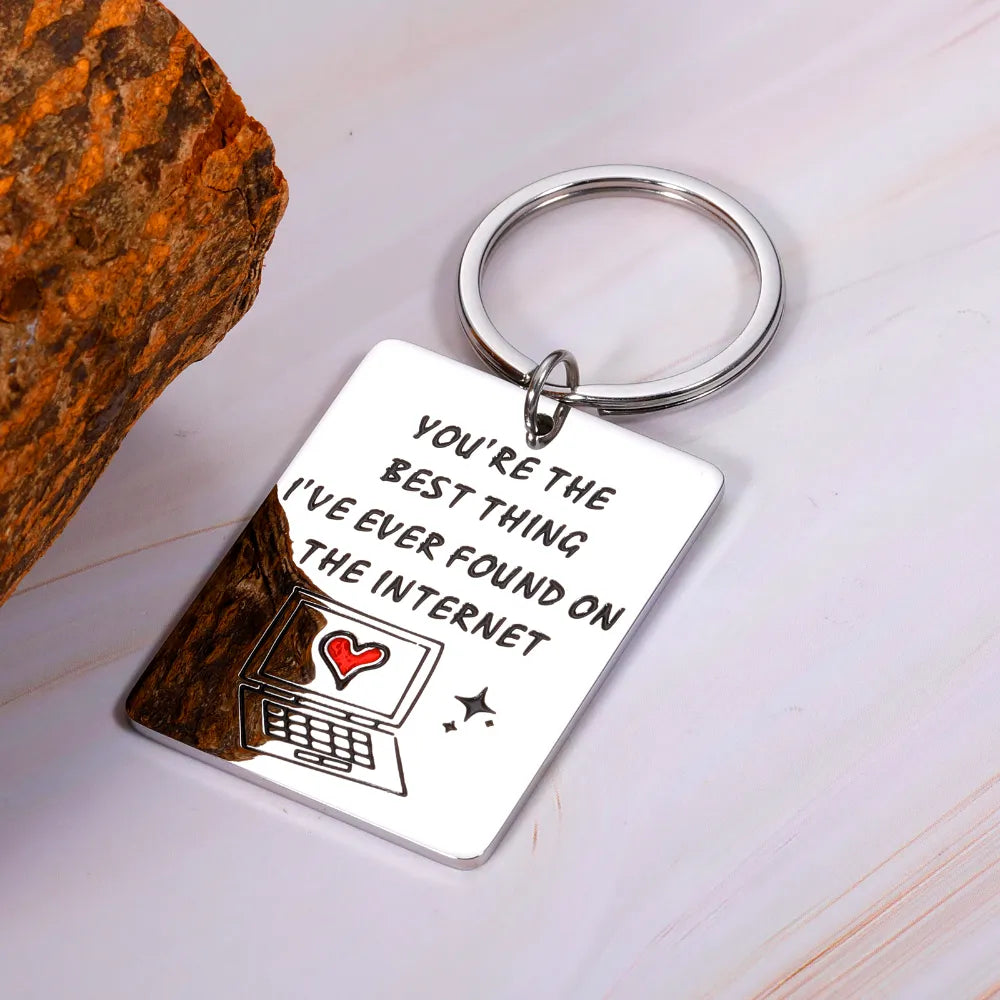 Cute Keychain For Boyfriend Valentines Gift