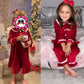 Luxury Velevt Christmas Family Pajamas Sets BigBeryl