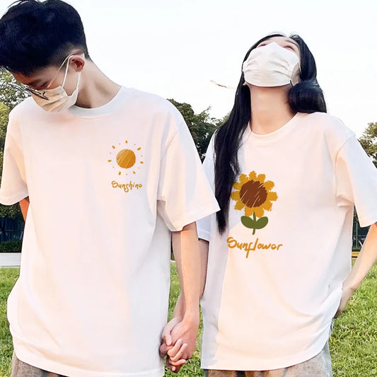Sunflower Couple Vacation Shirts