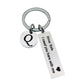 Drive Safe Keychain With Custom Initials Charm