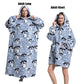 Cute Animal Prints Wearable Blanket Hoodie
