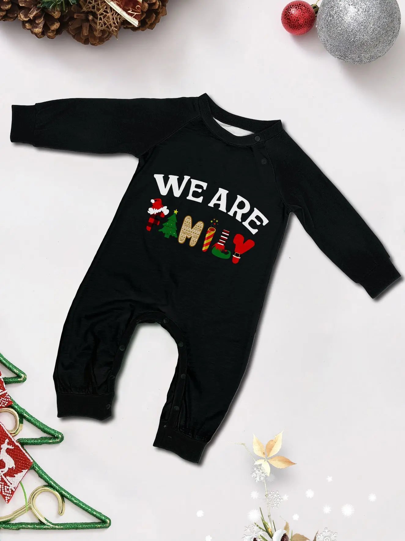 We Are Family Plaid Christmas Pajamas
