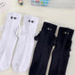 Magnetic Hand Holding Matching Socks for Couples (1 Pair, Black or White, Unisex)