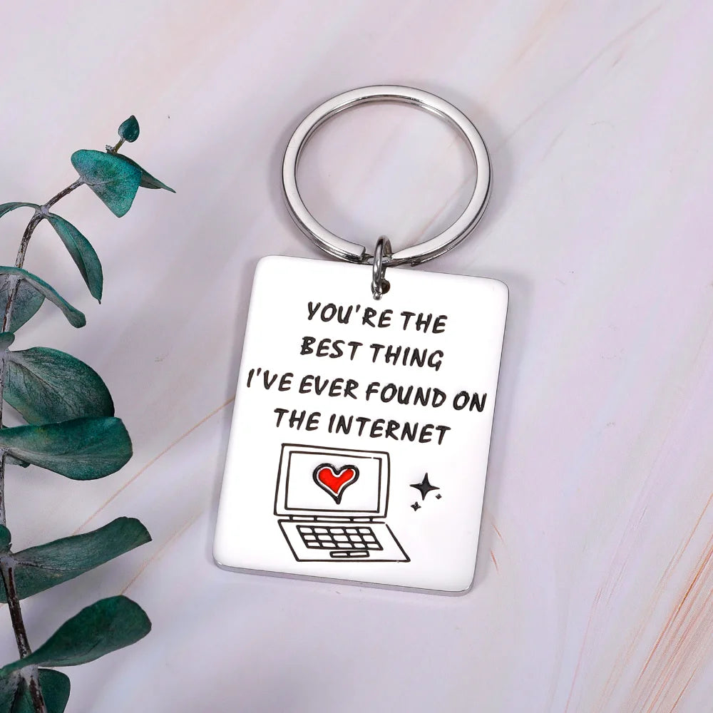 Cute Keychain For Boyfriend Valentines Gift