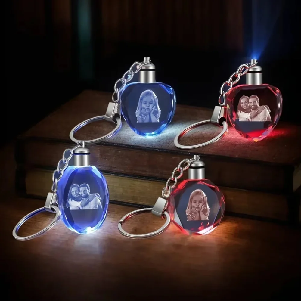 Personalized Photo Keychain with LED