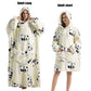 Cute Animal Prints Wearable Blanket Hoodie