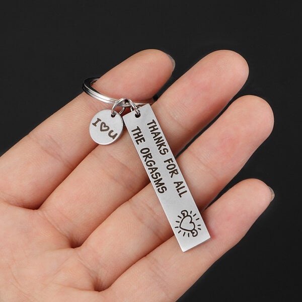 Thanks For All The Orgasms Couple Black Humor Gift Love Funny Keychain Gifts - Foto 11