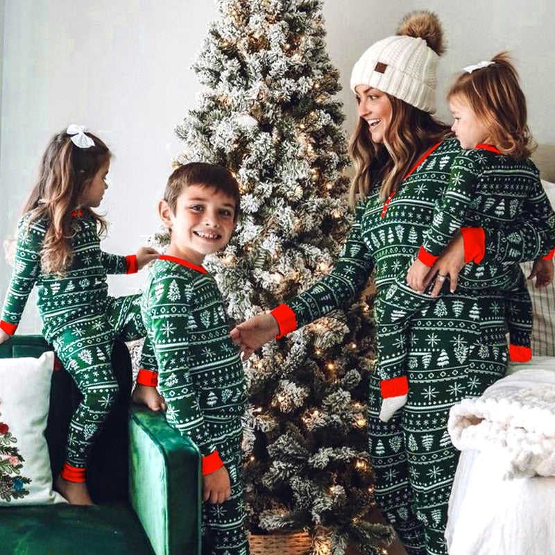 Matching Family Christmas Pajamas and Onesies