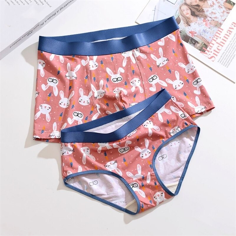 Soft & Cute Cartoon Matching Couple Underwear – BigBeryl