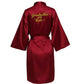 Sexy Burgundy Satin Robes For Bridesmaids, Sister & Mother Of The Groom