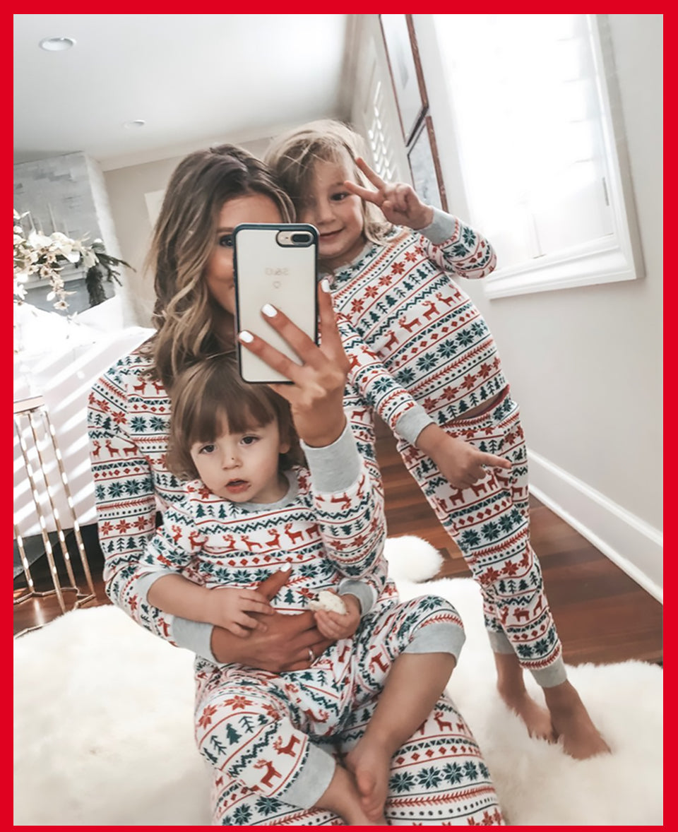 Christmas Spirit Matching Family Pajamas Set