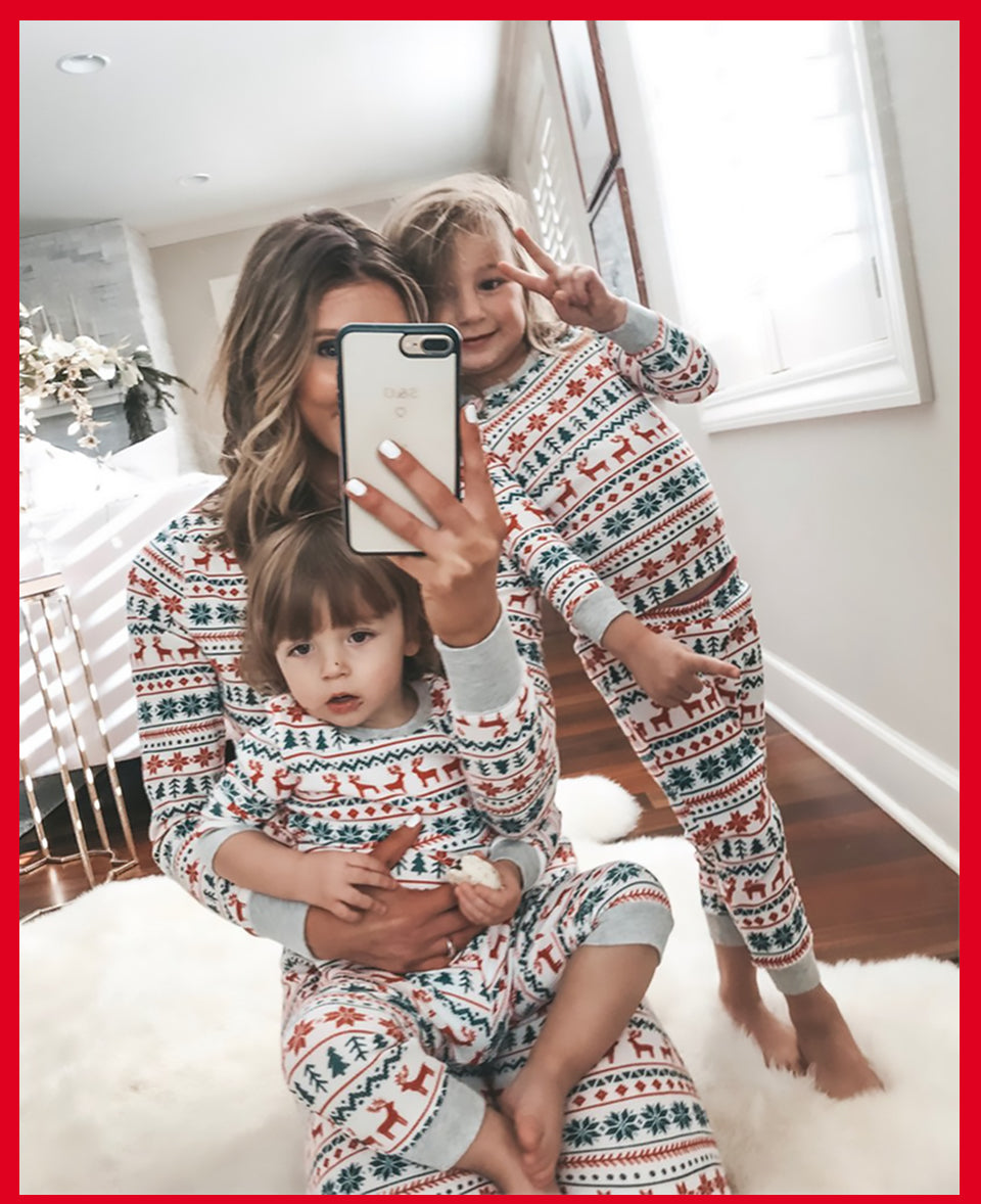 Christmas Spirit Matching Family Pajamas Set BigBeryl