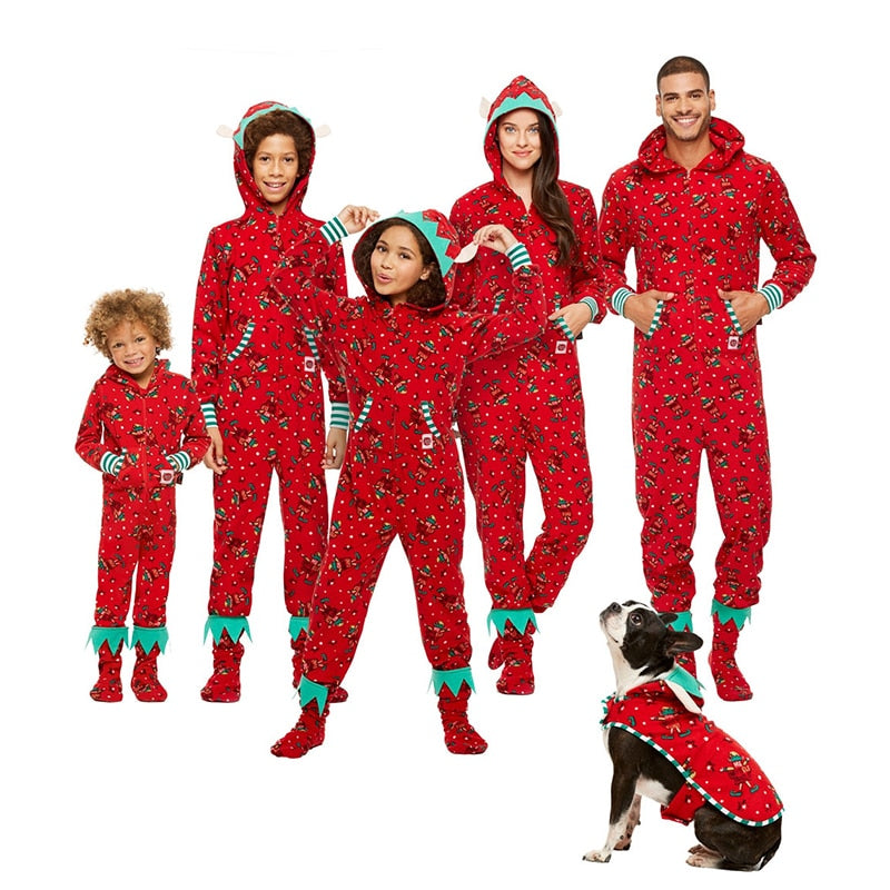 Elf Matching Family Onesies With Hood