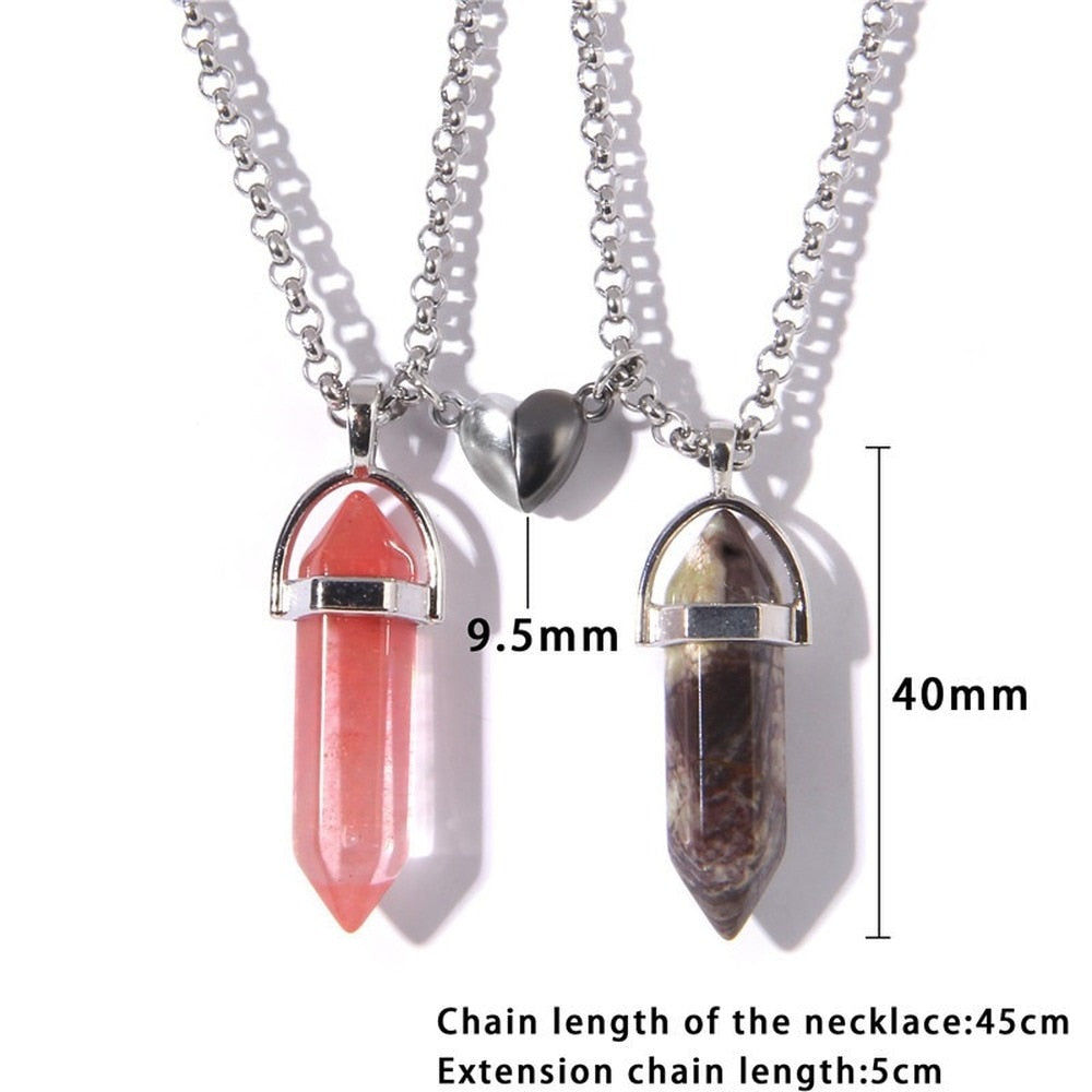 Magnetic Couple Necklaces Women Men Paired Necklace - Temu