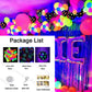 Black Neon Glow Balloons Arch Kits