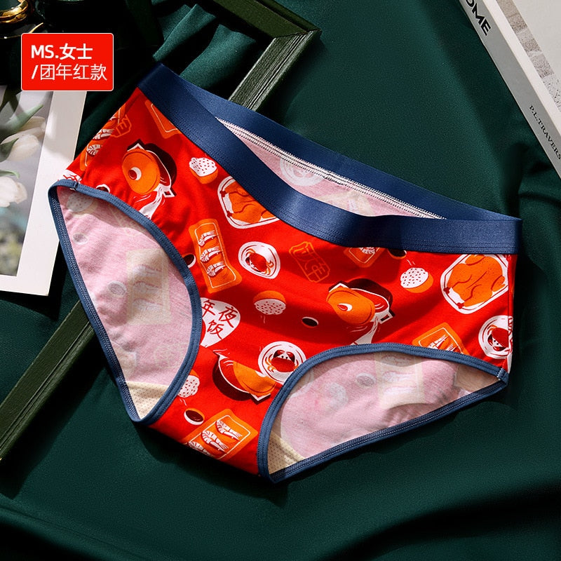Fruit Series Original Design Cotton Couple Underwear Banana Print Male Boxer  Shorts Women Panties Seamless Breathable Underpants LJ201110 From Luo04,  $9.49
