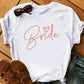 Aesthetic & Cute Team Bride Bridal Party T-Shirt
