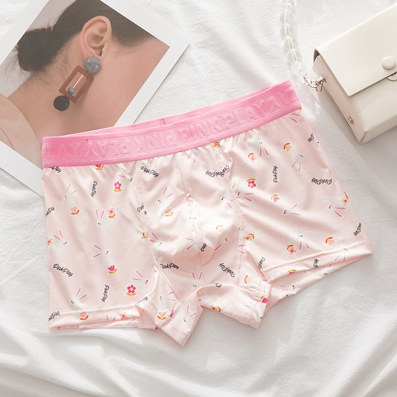 Cotton & Lace Matching Underwear For Couples Set - BigBeryl