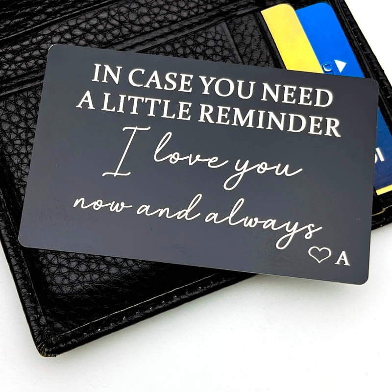 Personalized Wallet Card Insert