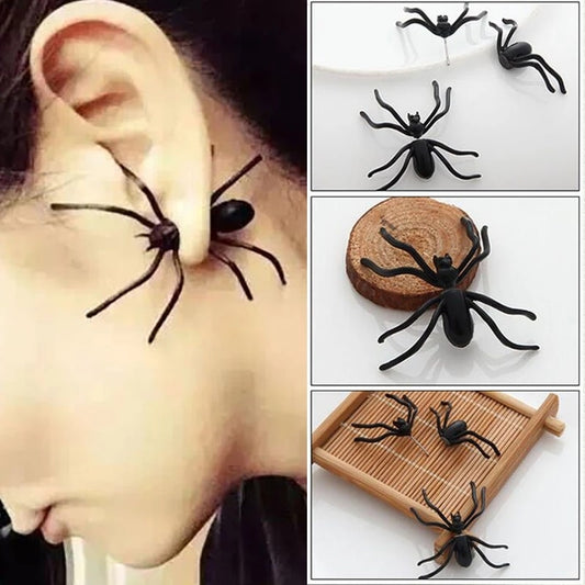 Halloween Spider Charm Earrings