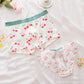 Cute Kawaii Fruit Pattern Matching Couple Underwear With Lace Details