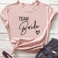 Aesthetic & Cute Team Bride Bridal Party T-Shirt