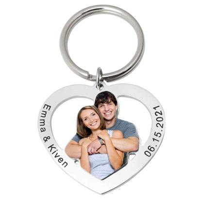 Custom Photo Keychain With Engraving