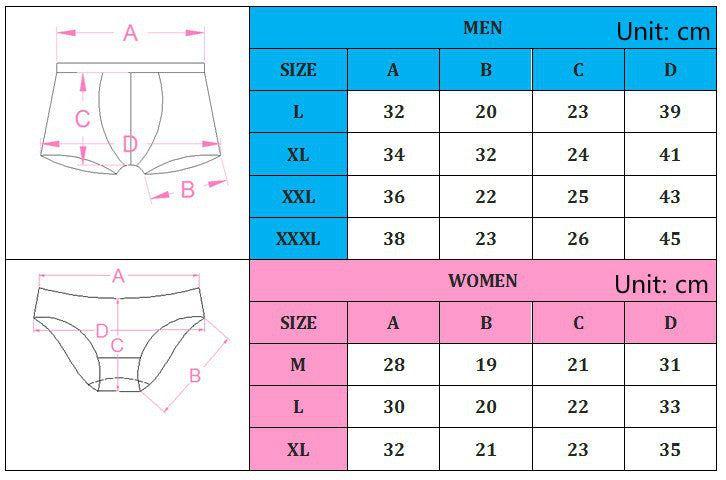 American Print Matching Couple Underwear - BigBeryl