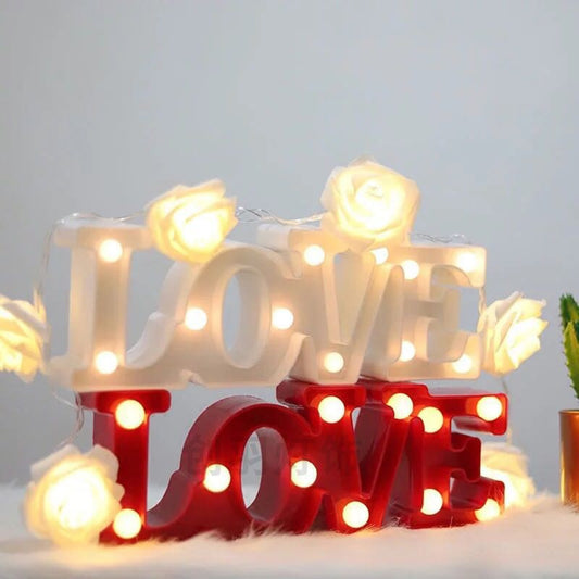 LOVE Marquee Light | 3D LED Night Light - BigBeryl