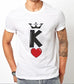 King and Queen of Hearts Couples Shirts - BigBeryl