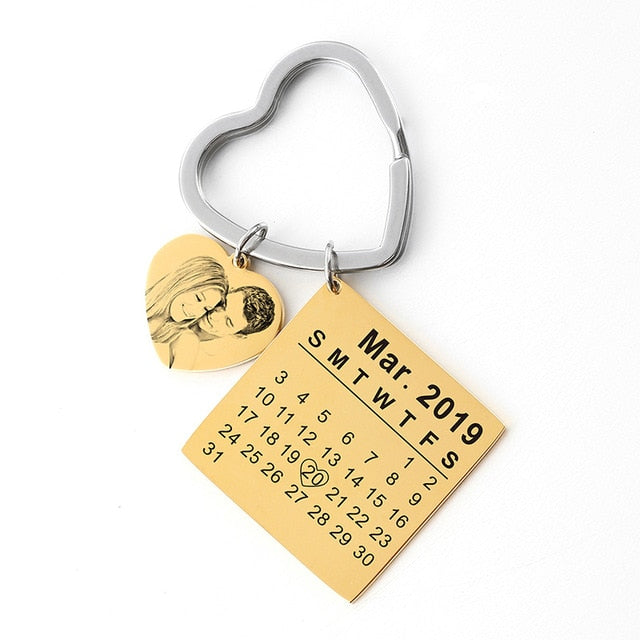 Calendar Keychain Anniversary - BigBeryl