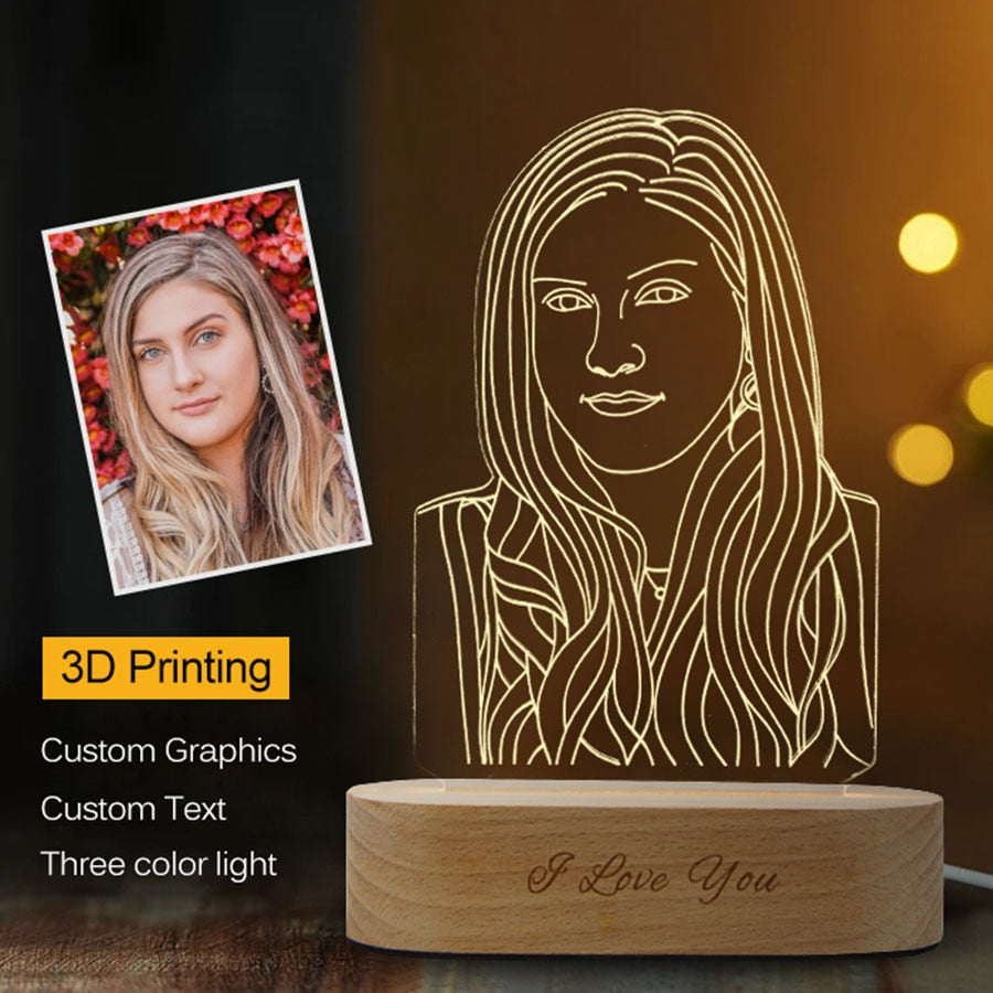Custom 3D Photo Lamp - BigBeryl