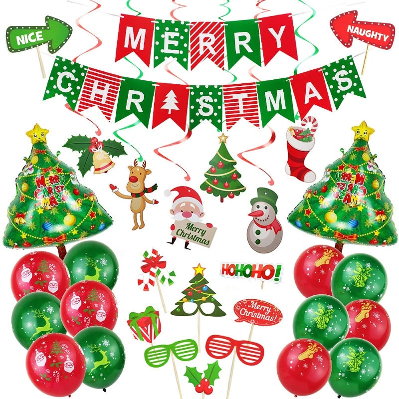 Christmas Party Decorations Supplies - BigBeryl