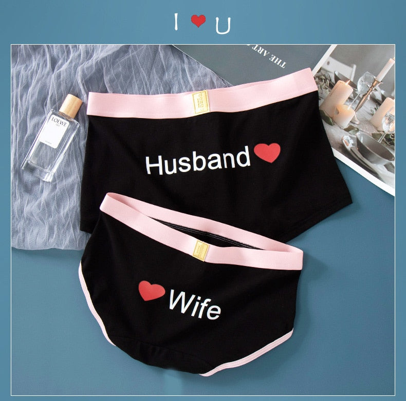 Husband Wife Couple Underwear Set - BigBeryl