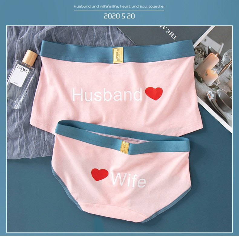 Buy UPLUXUC Cotton Couple Underwear (Hubby Wifey) XL Multicolour at