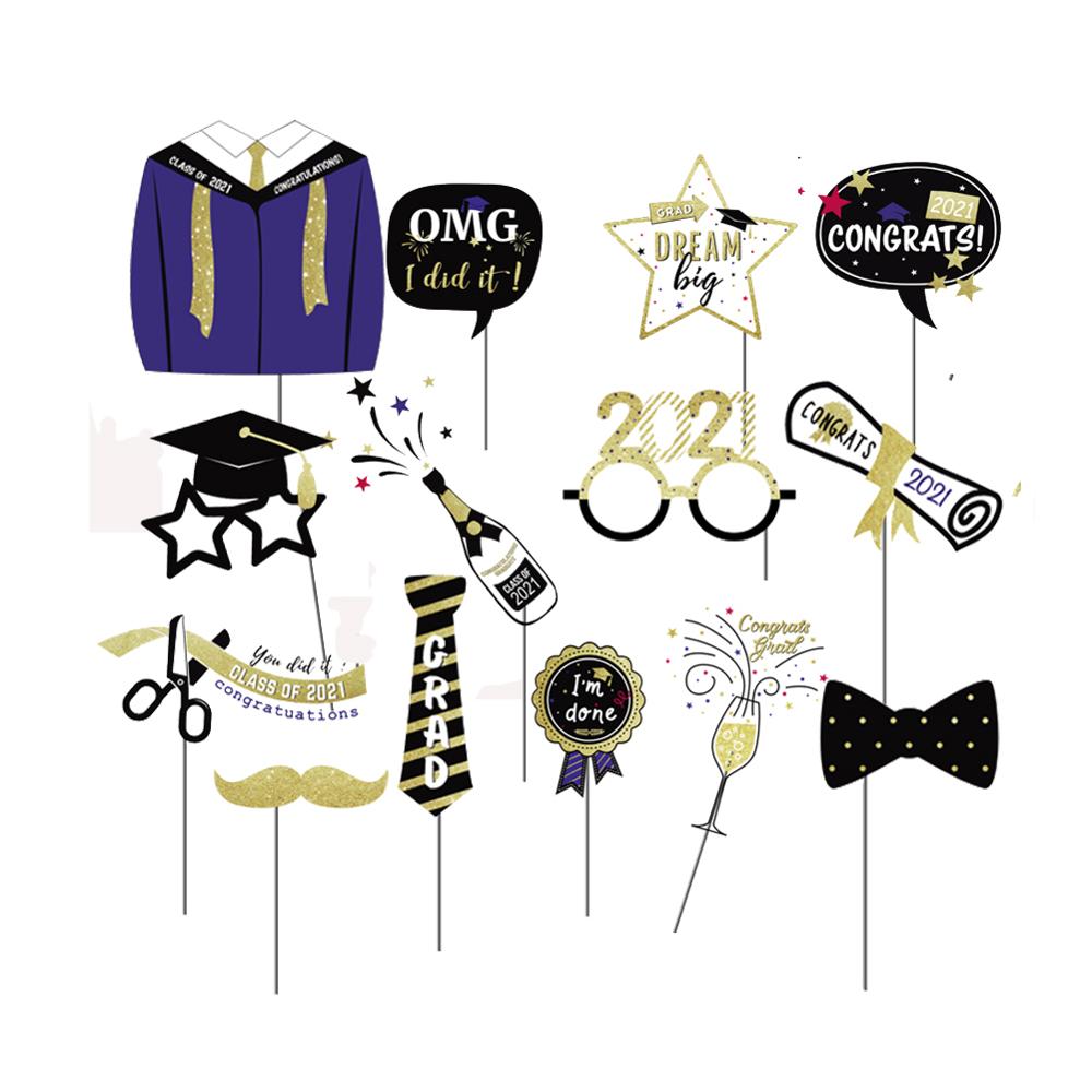 Graduation Party Banners Decoration 36 Pcs Kit 2021 - BigBeryl