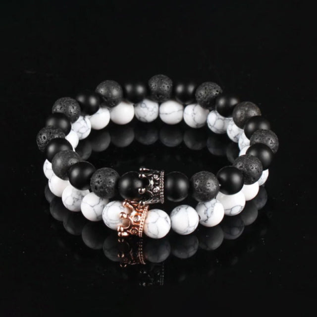 Crystal King & Queen Bracelets pair at best price in Khambhat | ID:  23421533897