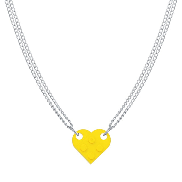 Brick Necklace Lego Necklaces That Make A Heart TANGPOET Brick