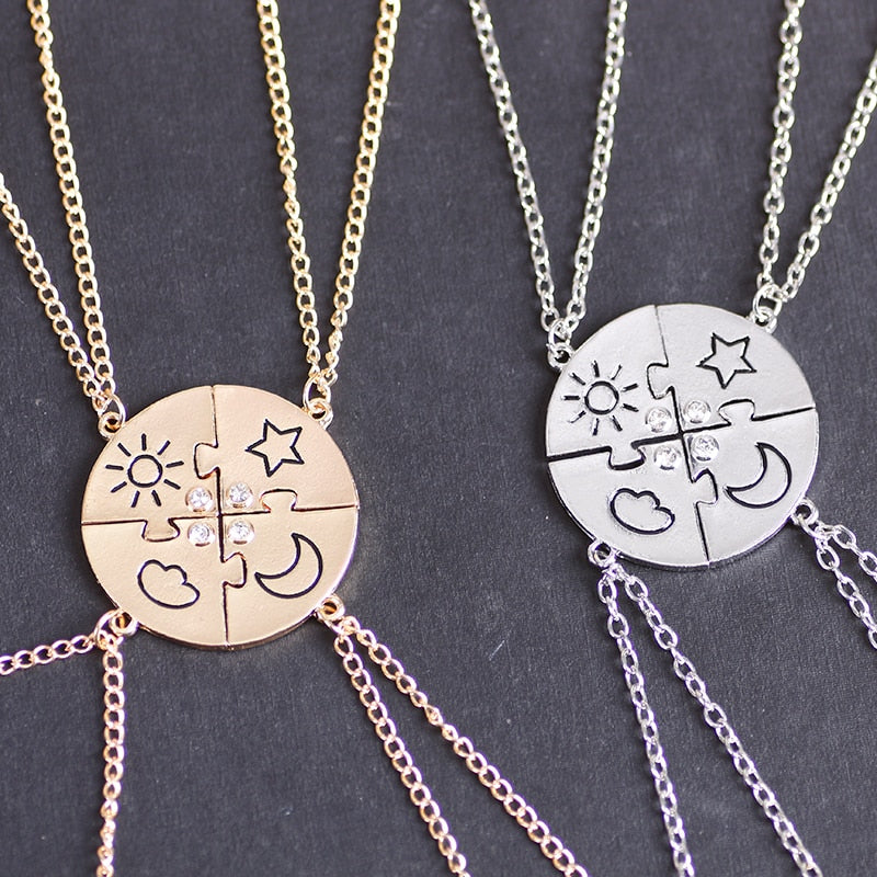 Best Friend Necklaces For 4 - BigBeryl