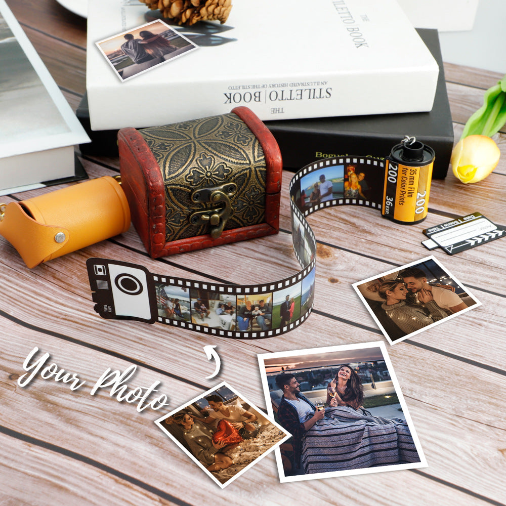 Personalized Camera Film Roll Keychain with Pictures, Custom Film Roll  Keychain for Father's Day Mother's Day-10 Photo