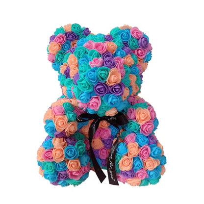 Forever Rose Teddy Bear With Gift Box - BigBeryl