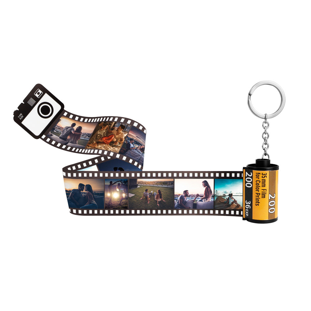 Film Roll Keychain Custom Keychain With Picture Personalized