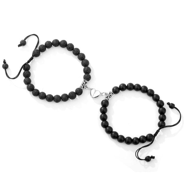 Hematite & Hearts Magnetic Therapy Bracelet – Beads-N-Style