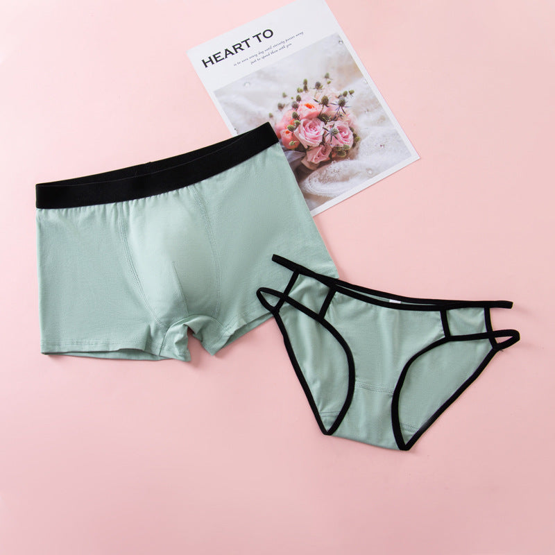 Cute Matching Ice Silk Couple Underwear in 3 Colors – BigBeryl